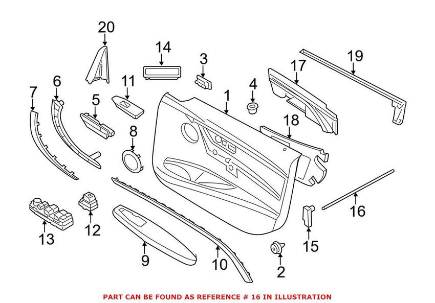 BMW Courtesy Light - Front Driver Left 63319248665